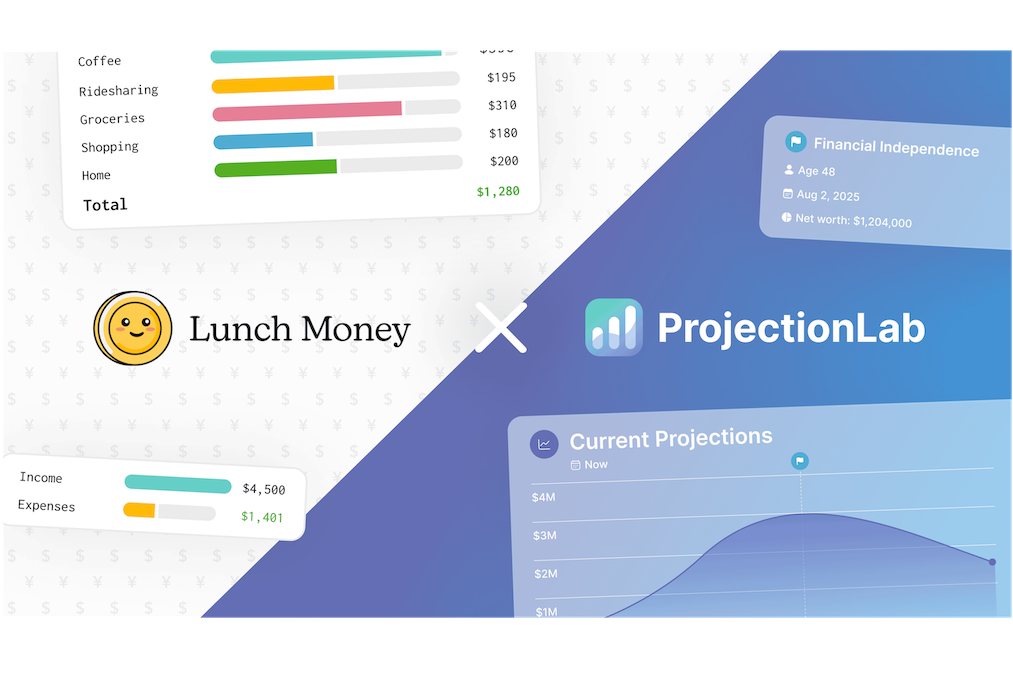 Lunch Money and ProjectionLab Partnership